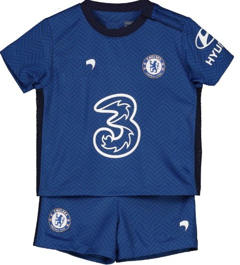 Kit infantil Chelsea 2020 2021 I Home jogador